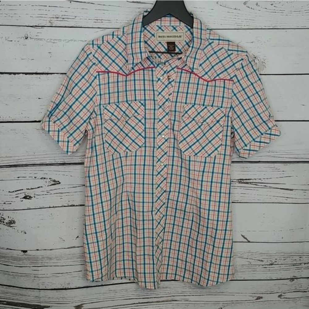 Bit & Bridle Plaid Western Shirt